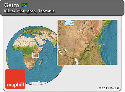 Satellite Location Map of Geiro