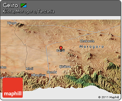 Satellite Panoramic Map of Geiro