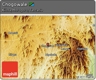 Physical 3D Map of Chogowale