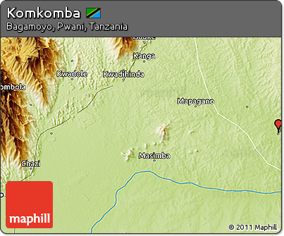 Physical 3D Map of Komkomba