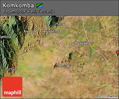 Satellite 3D Map of Komkomba