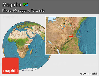 Satellite Location Map of Maguha