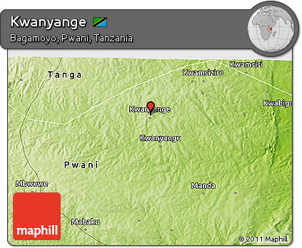 Physical 3D Map of Kwanyange