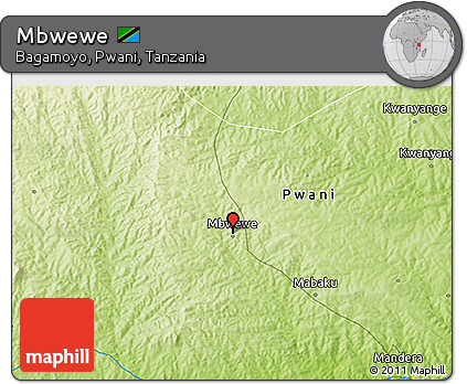 Physical 3D Map of Mbwewe