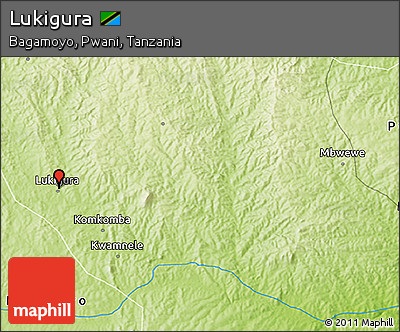 Physical 3D Map of Lukigura