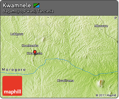 Physical 3D Map of Kwamnele