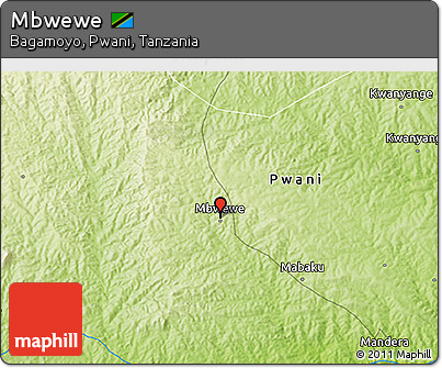 Physical 3D Map of Mbwewe