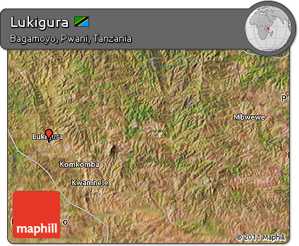 Satellite 3D Map of Lukigura