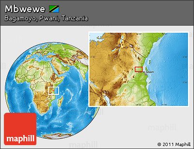 Physical Location Map of Mbwewe