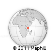 Outline Map of Miono, rectangular outline