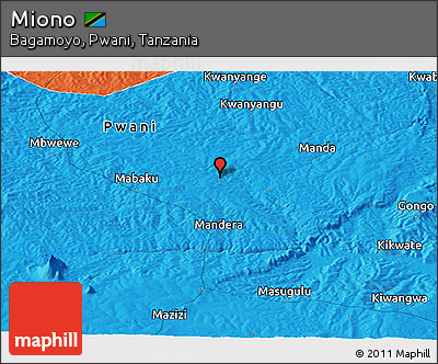 Political Panoramic Map of Miono