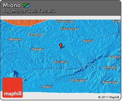 Political Panoramic Map of Miono