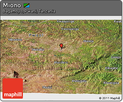 Satellite Panoramic Map of Miono
