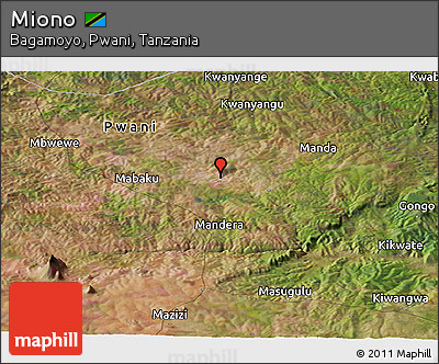 Satellite Panoramic Map of Miono