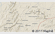 Shaded Relief 3D Map of the area around 6° 7' 16" S, 38° 10' 29" W