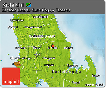 Physical 3D Map of Kichikini