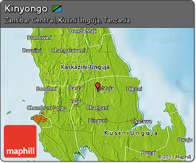 Physical 3D Map of Kinyongo