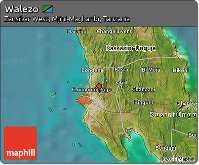 Satellite 3D Map of Walezo