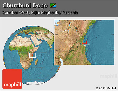 Satellite Location Map of Chumbuni Dogo