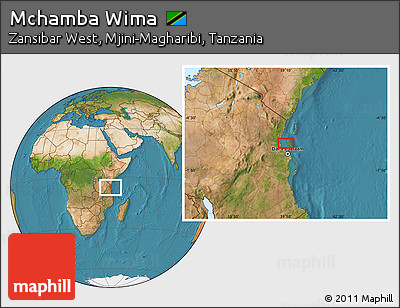 Satellite Location Map of Mchamba Wima