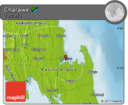 Physical Map of Charawe