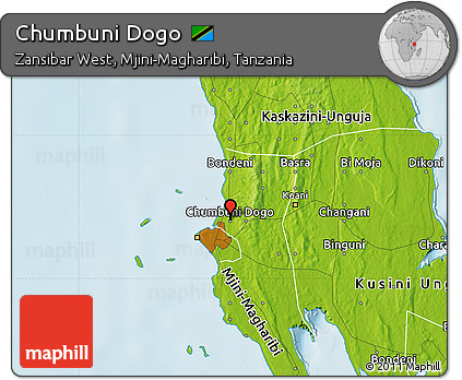 Physical Map of Chumbuni Dogo