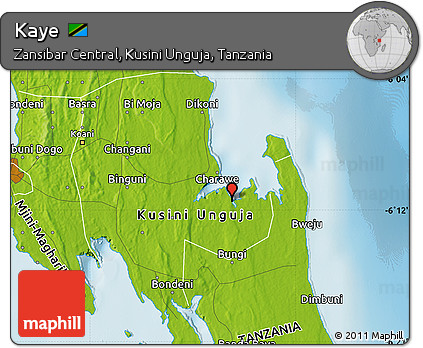 Physical Map of Kaye