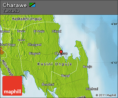 Physical Map of Charawe