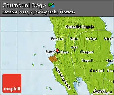 Physical Map of Chumbuni Dogo