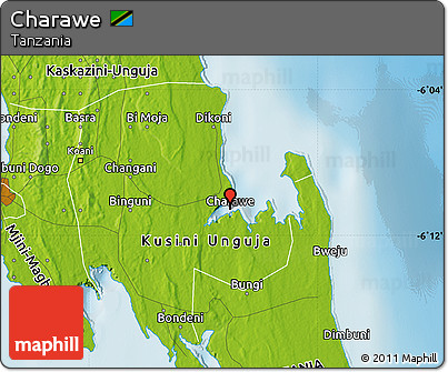Physical Map of Charawe