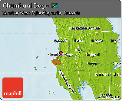Physical Map of Chumbuni Dogo