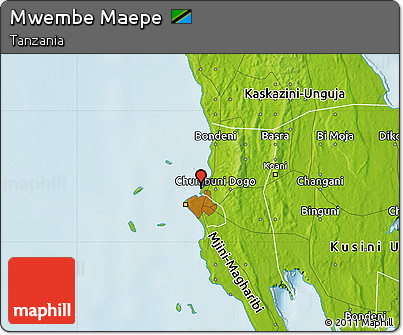 Physical Map of Mwembe Maepe