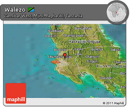 Satellite Panoramic Map of Walezo