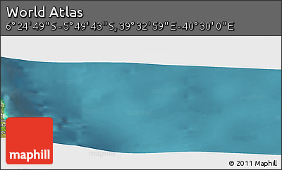 Satellite Panoramic Map of the Area around 6° 7' 16" S, 40° 1' 29" E
