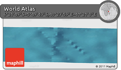 Satellite Panoramic Map of the Area around 6° 7' 16" S, 40° 52' 30" E
