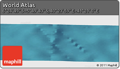 Satellite Panoramic Map of the Area around 6° 7' 16" S, 40° 52' 30" E