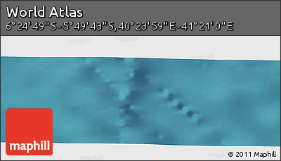 Satellite Panoramic Map of the Area around 6° 7' 16" S, 40° 52' 30" E