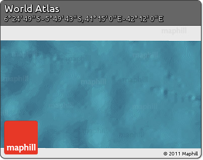 Satellite 3D Map of the Area around 6° 7' 16" S, 41° 43' 30" E