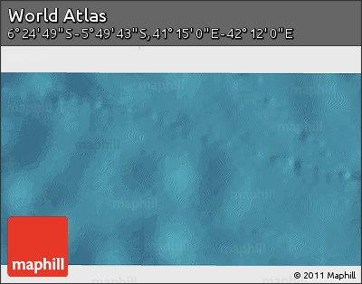 Satellite 3D Map of the Area around 6° 7' 16" S, 41° 43' 30" E