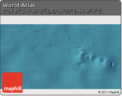 Satellite 3D Map of the Area around 6° 7' 16" S, 44° 16' 29" E