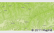 Physical 3D Map of the area around 6° 7' 16" S, 44° 58' 30" W