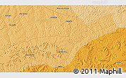 Political 3D Map of the area around 6° 7' 16" S, 44° 58' 30" W