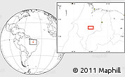 Blank Location Map of the area around 6° 7' 16" S, 44° 58' 30" W