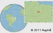 Savanna Style Location Map of the area around 6° 7' 16" S, 44° 58' 30" W