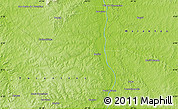 Physical Map of the area around 6° 7' 16" S, 47° 31' 29" W
