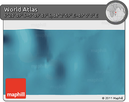 Satellite 3D Map of the Area around 6° 7' 16" S, 48° 31' 29" E