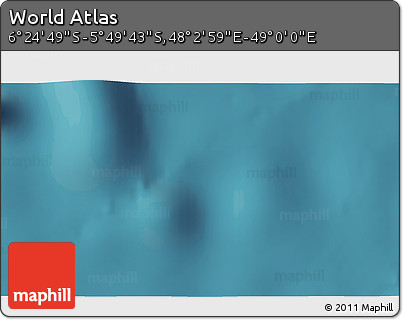 Satellite 3D Map of the Area around 6° 7' 16" S, 48° 31' 29" E