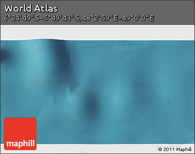 Satellite 3D Map of the Area around 6° 7' 16" S, 48° 31' 29" E