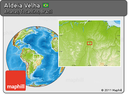 Physical Location Map of Aldeia Velha