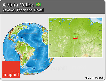 Physical Location Map of Aldeia Velha